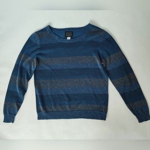 Simply Styled By Sears Sparkly women Sweater blue Size M good condition
